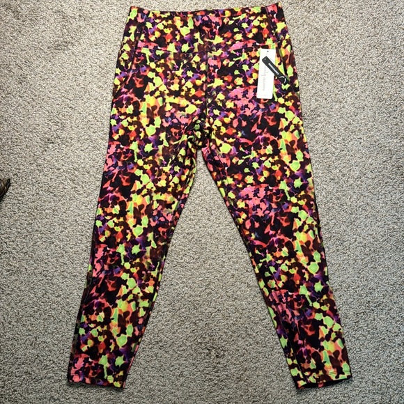 Nanette Lepore compression, 7/8th length,abstract colorful leggings, NWT - Picture 3 of 4